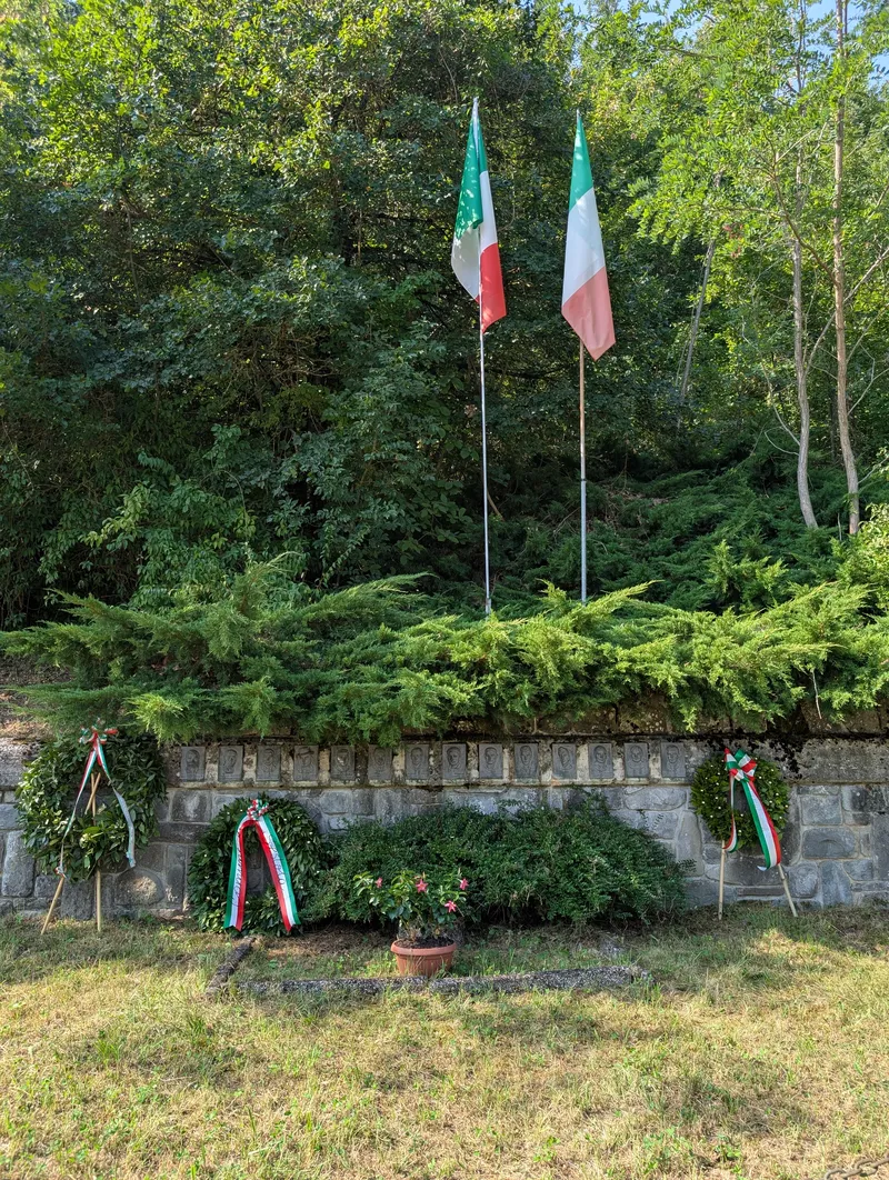 Monument to the fallen partisans in Rocchetta Sandri